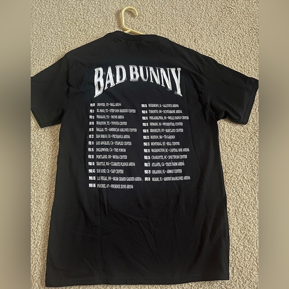 Brand New Bad Bunny Ultimo Tour Del Mundo concert dates tshirt - Picture 2 of 2
